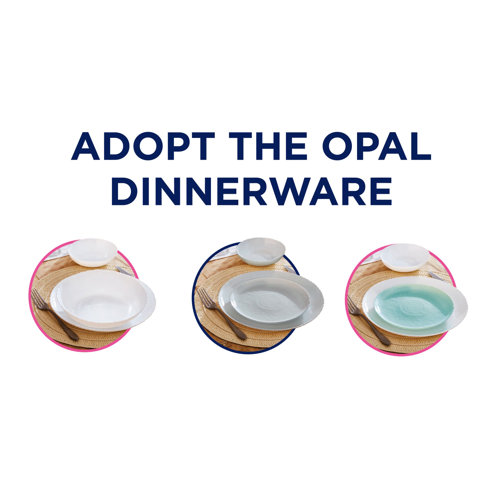 Luminarc Tempered Glass Dinnerware Set of 19 & Reviews Wayfair.co.uk